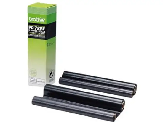 Farbband zum Nachfüllen Brother PC72RF schwarz 144 Seiten für PC-70, Pack 2 Stk