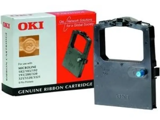 Farbbandkassette OKI 09002303 schwarz, 3 Mio. Zeichen