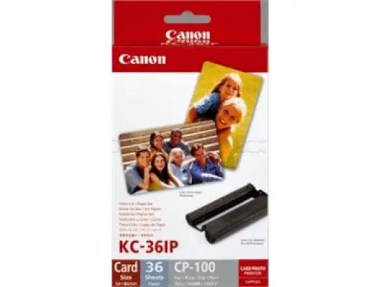Papier Canon 7739A001 KC-36IP 54x90mm, inkl. Farbkartusche, Pack 36 Blatt
