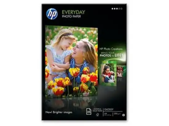 Papier HP Q5451A A4, 200g, Foto-Everyday, glänzend, Pack 25 Blatt