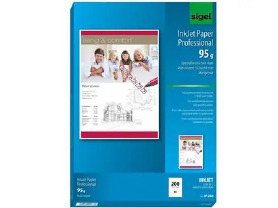 Papier Sigel IP288 A4, 95g, weiß, Pack 200 Blatt