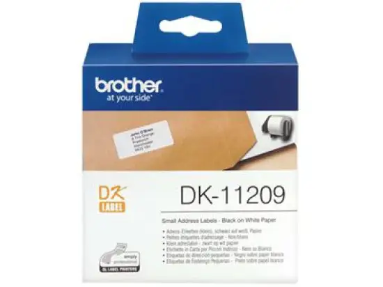 Adressetiketten Brother DK-11209 29 x 62 mm, selbstklebend, Pack 800 Stk/1 Rolle