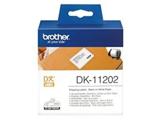 Versand-Etiketten Brother DK-11202 62 x 100 mm, selbstklebend, Rolle 300 Stk/1 Rolle