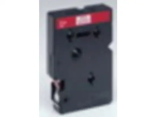 Schriftband-Kassette Brother TC-292 rot auf weiß 9mm/7,7m