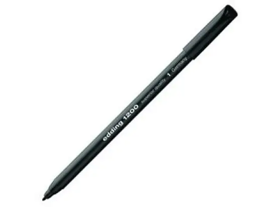 Fasermaler Edding 1200 4-1200001 0,5-1mm, Rundspitze, auswaschbar, schwarz