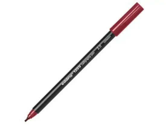 Kalligrafiestift Edding 1255 calligraphy pen 2.0 4-125520046 Schreibfarbe: karmesin, Pack 10 Stk
