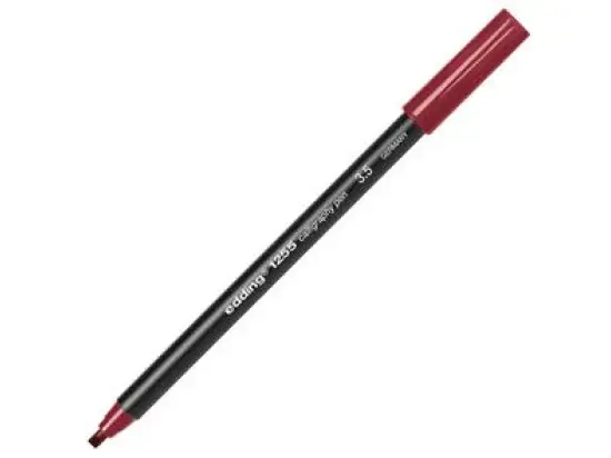 Kalligrafiestift Edding 1255 calligraphy pen 3.5 4-125535046 Schreibfarbe: karmesin, Pack 10 Stk