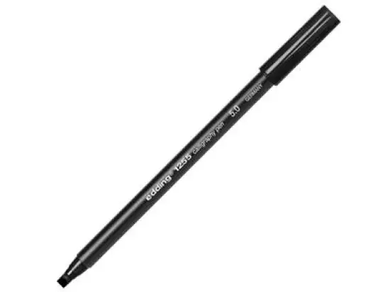 Kalligrafiestift Edding 1255 calligraphy pen 5.0 4-125550001 Schreibfarbe: schwarz, Pack 10 Stk