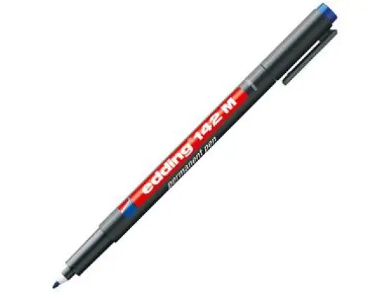 Folienschreiber Edding 142M 4-142003 Schreibfarbe: blau