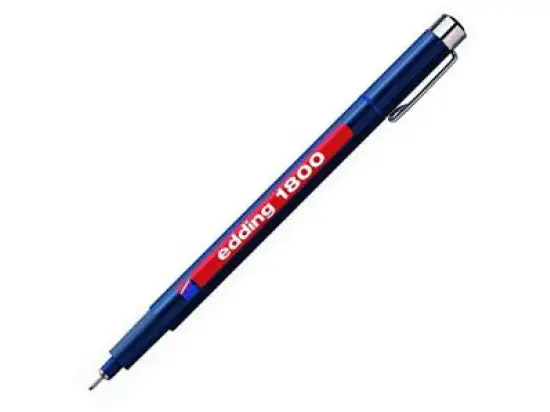 Faserzeichner Edding 1800 profipen 0.1 4-180001003 Strichstärke: 0,25 mm, Schreibfarbe: 003 blau, Pack 10 Stk