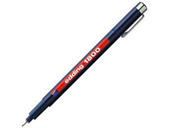 Faserzeichner Edding 1800 profipen 0.7 4-180007003 Strichstärke: 0,7 mm, Schreibfarbe: 003 blau, Pack 10 Stk