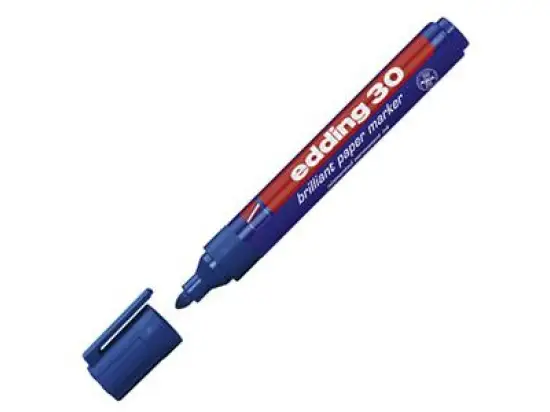 Pigmentmarker Edding 30 4-30003 1,5-3mm, Rundspitze, blau