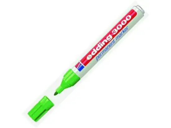 Permanentmarker Edding 3000 4-3000011 1,5-3mm, Rundspitze, hellgrün