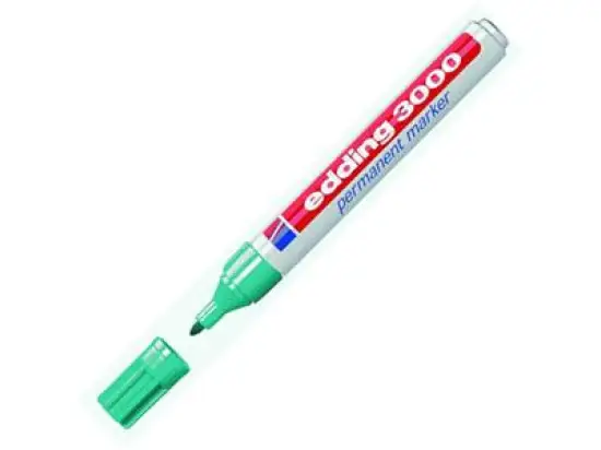 Permanentmarker Edding 3000 4-3000014 1,5-3mm, Rundspitze, türkis