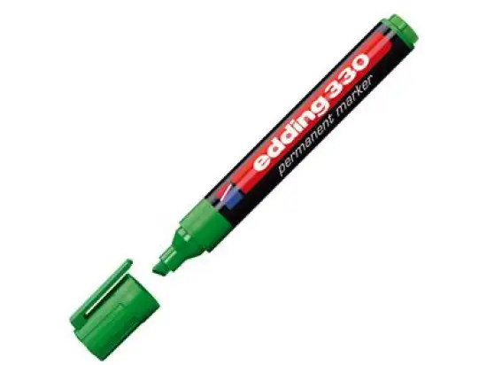 Permanentmarker Edding 330 4-330004 1-5mm, Keilspitze, grün