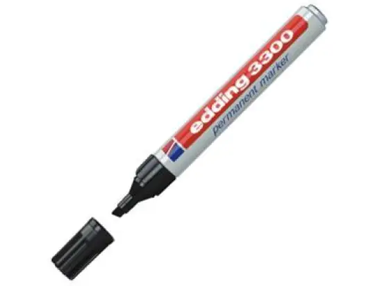 Permanentmarker Edding 3300 4-3300001 1-5mm, Keilspitze, schwarz