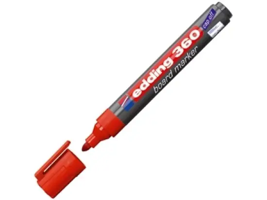Whiteboardmarker Edding 360 4-360002 1,5-3mm, Rundspitze, rot