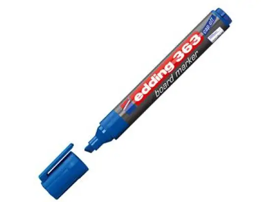 Whiteboardmarker Edding 363 4-363003 1-5mm, Keilspitze, blau