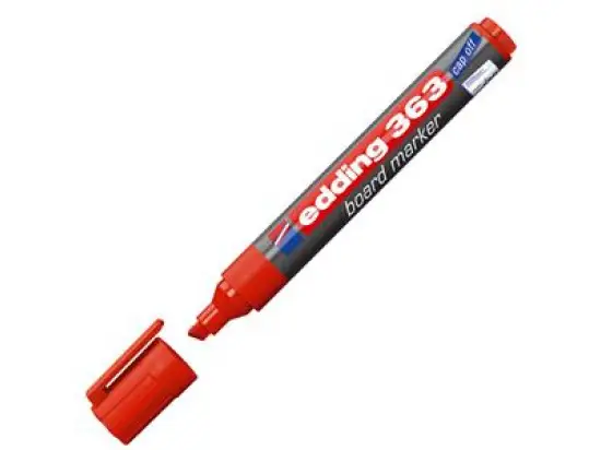 Whiteboardmarker Edding 363 4-363002 1-5mm, Keilspitze, rot