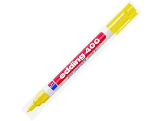 Permanentmarker Edding 400 4-400005 1mm, Rundspitze, gelb