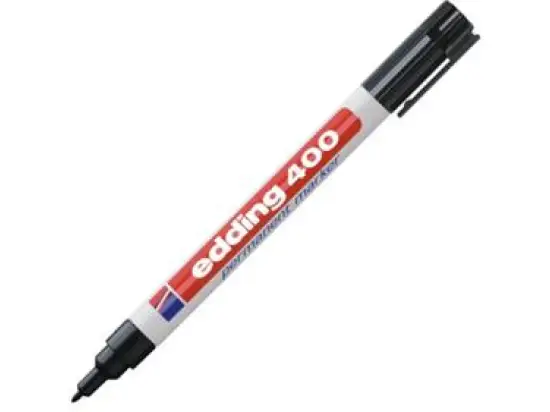 Permanentmarker Edding 400 4-400001 1mm, Rundspitze, schwarz