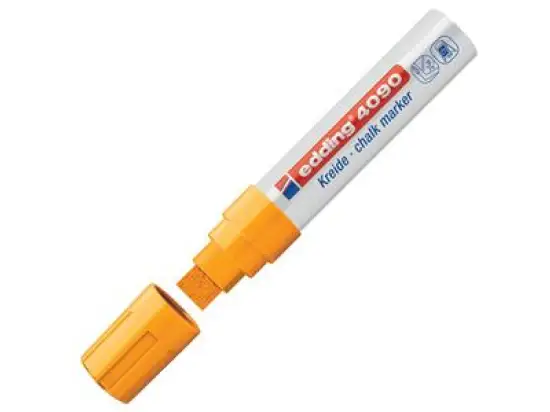 Kreidemarker Edding 4090 4-4090066 4-15mm, Keilspitze, neonorange