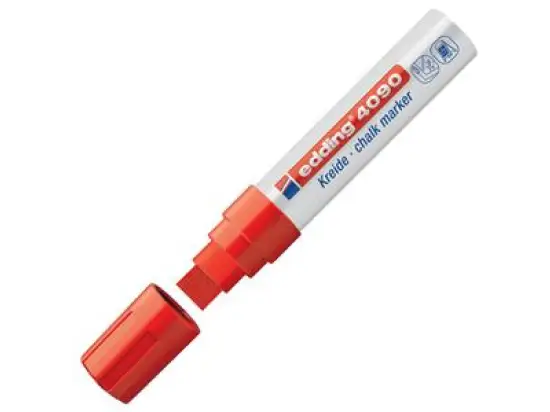 Kreidemarker Edding 4090 4-4090002 4-15mm, Keilspitze, rot
