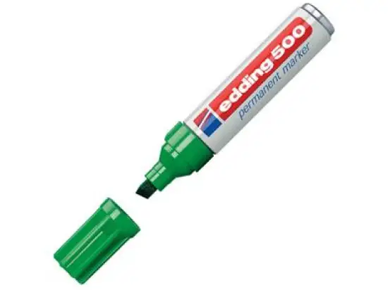 Permanentmarker Edding 500 4-500004 2-7mm, Keilspitze, grün