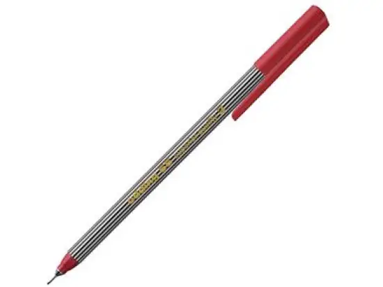 Fineliner Edding 55 4-55002 Schreibfarbe: rot