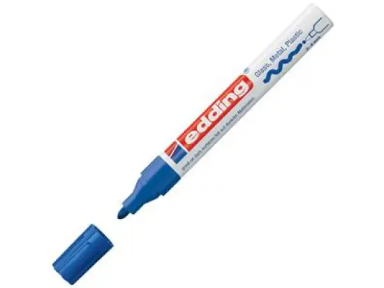 Glanzlack-Marker Edding 750 4-750003 2-4mm, Rundspitze, blau