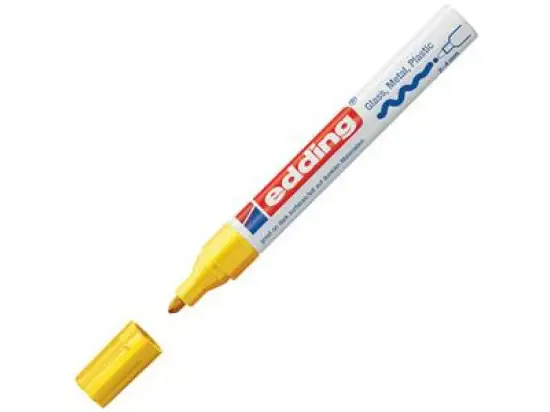 Glanzlack-Marker Edding 750 4-750005 2-4mm, Rundspitze, gelb