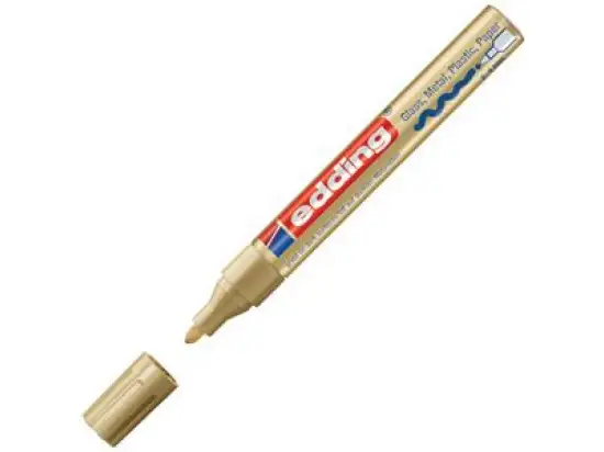 Glanzlack-Marker Edding 750 4-750053 2-4mm, Rundspitze, gold