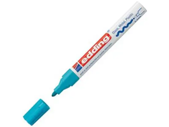 Glanzlack-Marker Edding 750 4-750-9-010 2-4mm, Rundspitze, hellblau