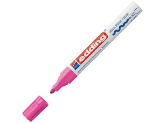 Glanzlack-Marker Edding 750 4-750-9-009 2-4mm, Rundspitze, rosa