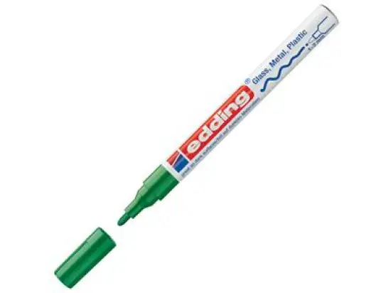 Glanzlack-Marker Edding 751 4-751004 1-2mm, Rundspitze, grün