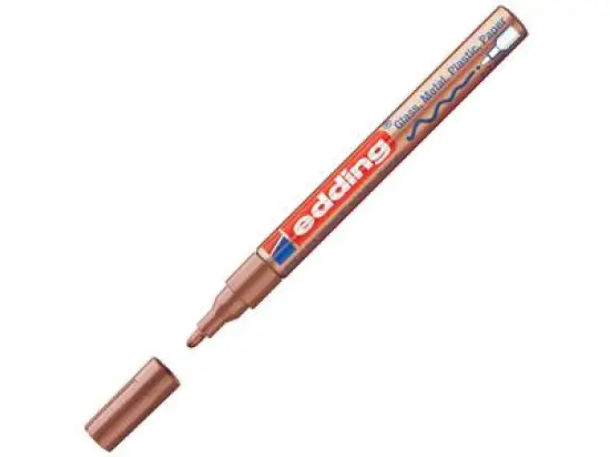 Glanzlack-Marker Edding 751 4-751-9-055 1-2mm, Rundspitze, kupfer