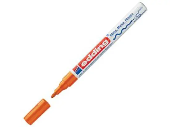 Glanzlack-Marker Edding 751 4-751-9-006 1-2mm, Rundspitze, orange