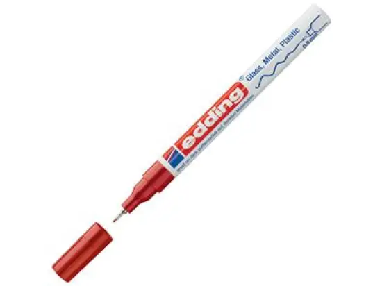 Glanzlack-Marker Edding 780 4-780002 0,8mm, Rundspitze, rot