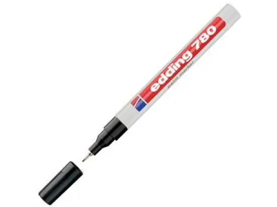 Glanzlack-Marker Edding 780 4-780001 0,8mm, Rundspitze, schwarz