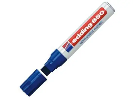 Permanentmarker Edding 850 4-850003 5-15mm, Viereck-Keilspitze,blau
