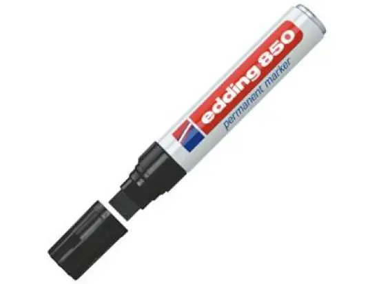 Permanentmarker Edding 850 4-850001 5-15mm, Viereck-Keilspitze, schwarz
