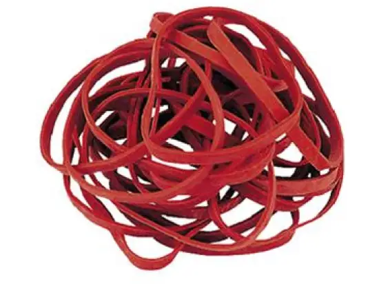 Gummibänder 176032430 160 x 5 mm, rot, Pack 1000g