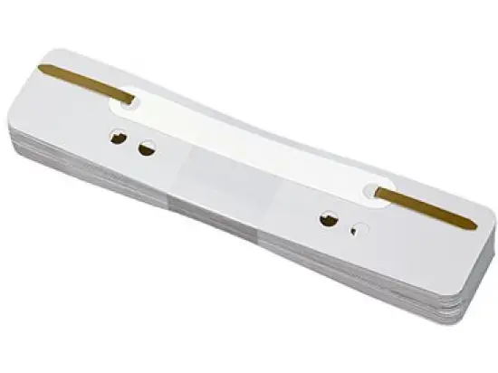 Heftstreifen Soennecken 125244580 3176 kurz, Kunststoffdeckleiste (PP), grau, Pack 25 Stk