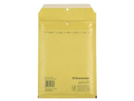 Luftpolstertasche Soennecken 327216470 1972 Größe: C/0, 140x215mm, Kraftpapier, braun, Pack 100 Stk