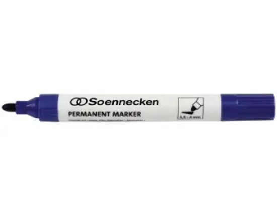 Permanentmarker Soennecken 304216950 3105 1,5-4mm, Rundspitze, blau