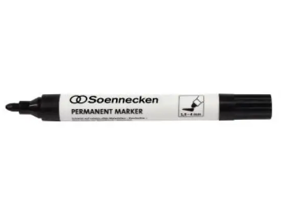 Permanentmarker Soennecken 304216990 3107 1,5-4mm, Rundspitze, schwarz