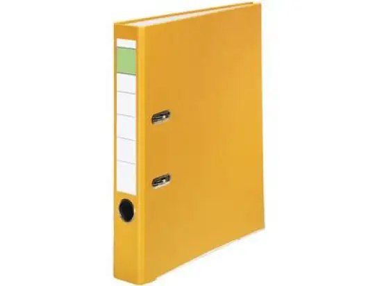 Ordner 10078301 S50 A4, 50mm, Pappe/PP-Folie, Wechselfenster, gelb