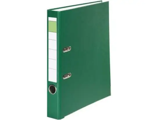 Ordner 10077998 S50 A4, 50mm, Pappe/PP-Folie, Wechselfenster, grün