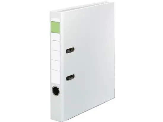 Ordner 10078327 S50 A4, 50mm, Pappe/PP-Folie, Wechselfenster, weiß
