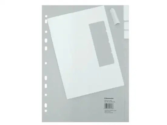 Register Soennecken 121056300 1518 A4 12-teilig Kunststoff (PP) Tabs blanko